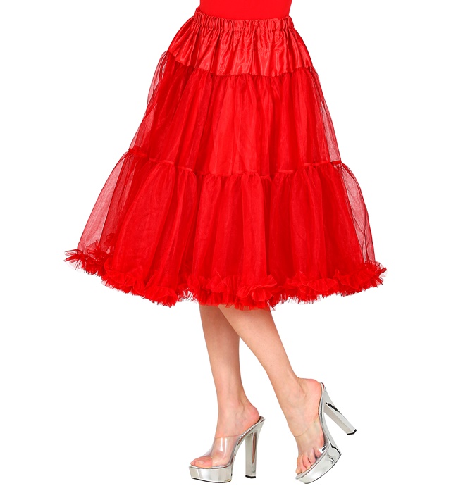 [10354] "JUPE/JUPON EN TULLE ROUGE" 65 cm