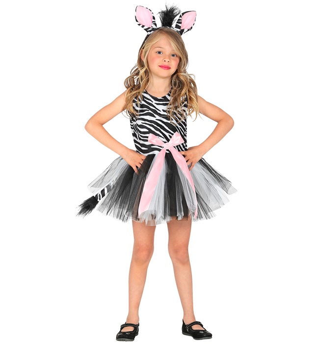 "ZEBRE" (robe tutu, couvre - chef)