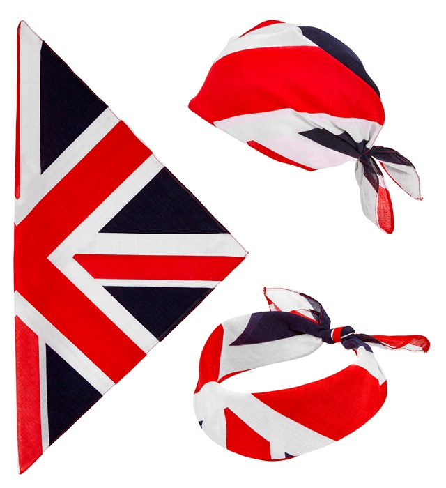 "GREAT BRITAIN BANDANA" 55x55 cm - 100% cotton