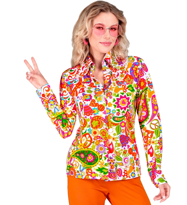 "THE 60s FASHION - peace & paisley" (chemise)