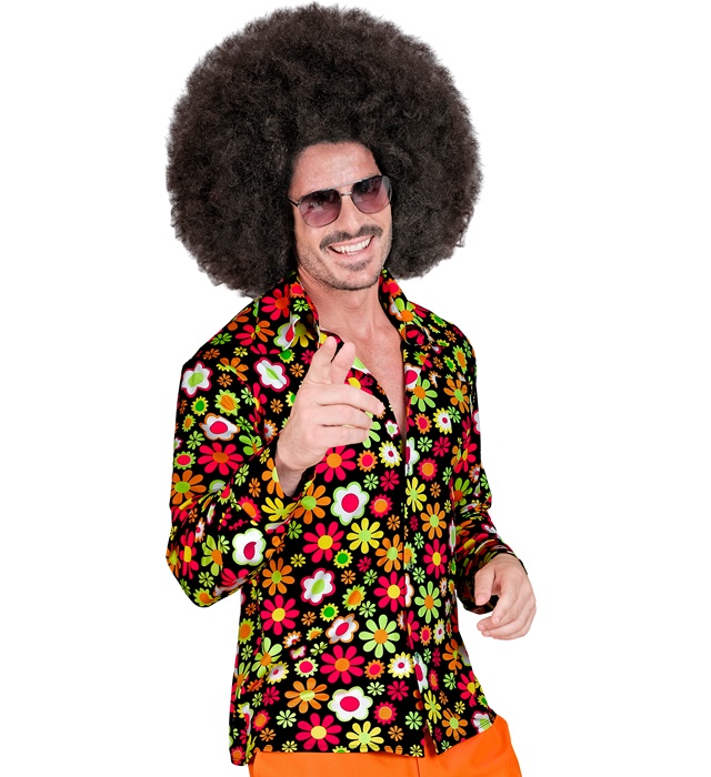 [10453] "THE 60s FASHION - flowers" (chemise) (XXL)