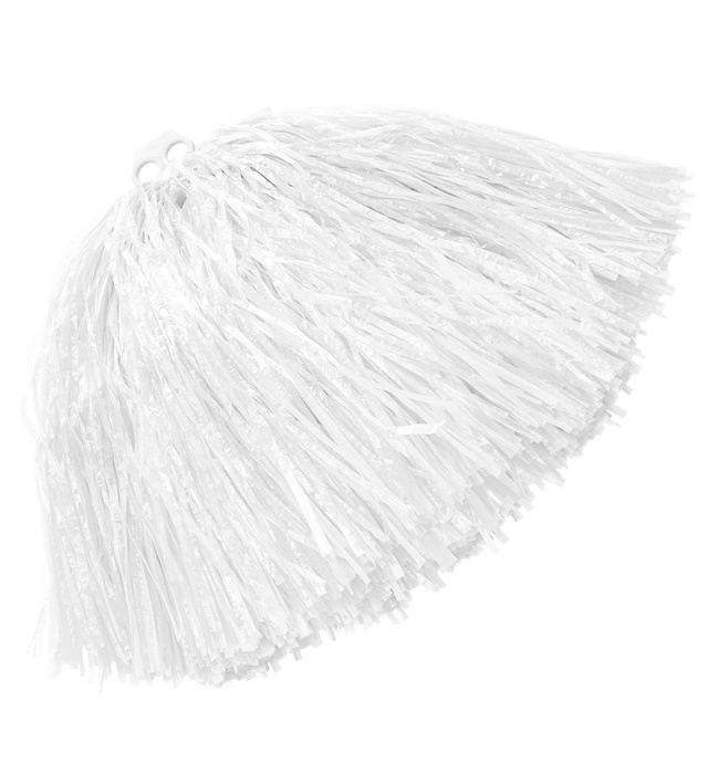 [1050B] "POM POM D'UNE SEULE COULEUR" blanc