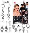 "BOUCLES D’OREILLES DE CARACTÈRE" 6 styles différents sur carton