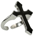 "BAGUE CROIX NOIR"