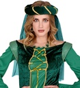 "COUVRE - CHEF MEDIEVAL AVEC VOILE VERT"