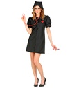 "INFIRMIERE SOMBRE" (robe, couvre - chef, stéthoscope)