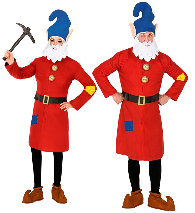 "LUTIN" (veste, ceinture, chapeau avec barbe)