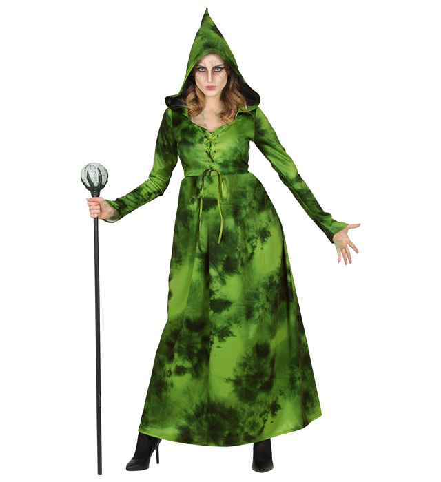 "SORCIERE DE LA FORET" (robe avec capuche)