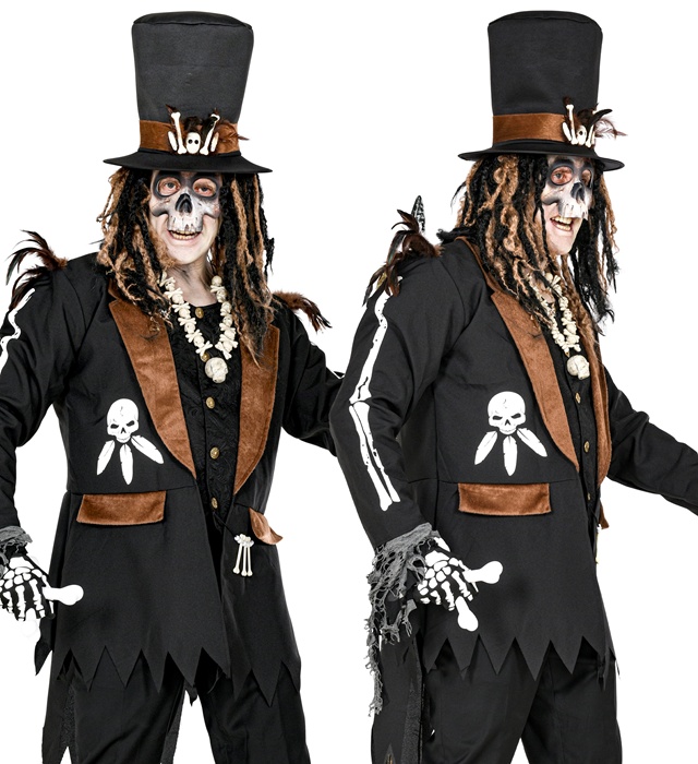 "PRETRE VAUDOU" (veste avec gilet, chapeau)