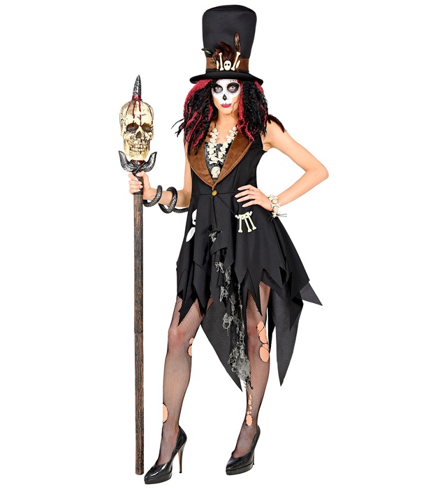 "PRETRESSE VAUDOU" (robe, chapeau)