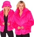 "VESTE FEMME EN PELUCHE ROSE FLUO"