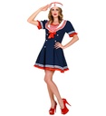 "FEMME MARIN" (robe, jupon filet, chapeau)