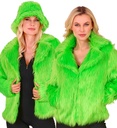 "VESTE FEMME EN PELUCHE VERT FLUO"