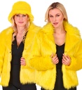 "VESTE FEMME EN PELUCHE JAUNE"