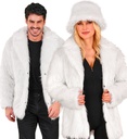 "VESTE EN PELUCHE BLANCHE"