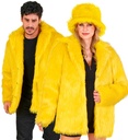 "VESTE EN PELUCHE JAUNE"
