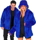 "VESTE EN PELUCHE BLEUE"