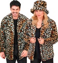 "VESTE EN PELUCHE ANIMALIER LEOPARD"
