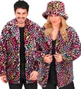 "VESTE EN PELUCHE ANIMALIER LEOPARD MULTICOULEUR"