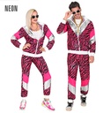 "COSTUME ANNEES 80 TIGRE ROSE" (veste, pantalon)