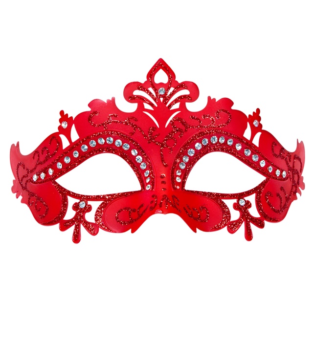 MASQUE VENICE ROUGE  ET STRASS