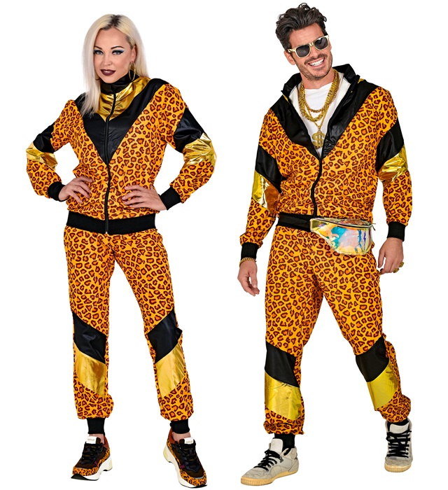 "COSTUME ANNEES 80 LEOPARD" (veste, pantalon)