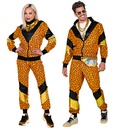 "COSTUME ANNEES 80 LEOPARD" (veste, pantalon)