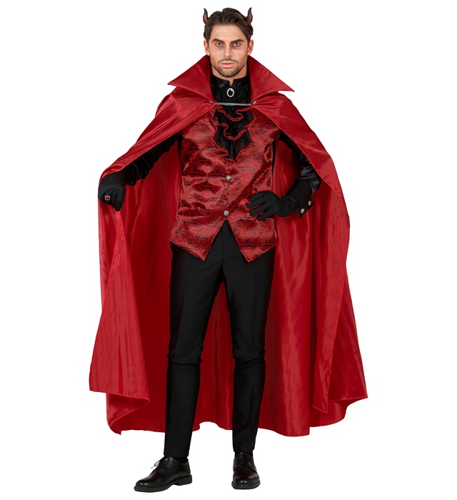 "DIABLE" (chemise avec veste et jabot, avec médaillon, manteau, gants)