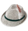 "CHAPEAU BAVAROIS AVEC PLUME" en feutre - taille enfant