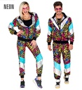 "COSTUME ANNEES 80 PARTY ANIMAL" (veste, pantalon)