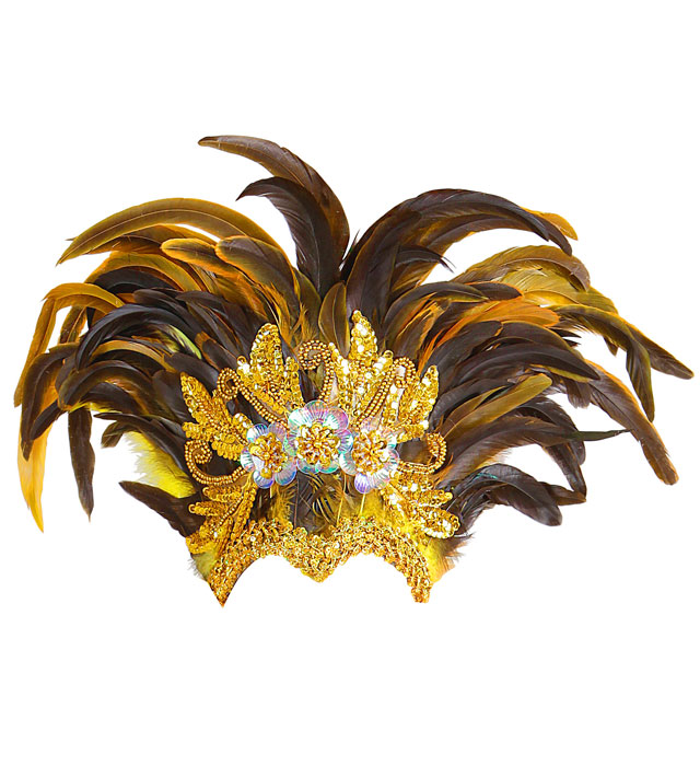 COUVRE-CHEF AVEC PLUMES INCA SHOW