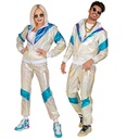 "COSTUME ANNEES 80 HOLOGRAPHIQUE" (veste, pantalon)