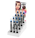 "CRAYONS A MAQUILLAGE BLEU" présentoir - 3,5 ml