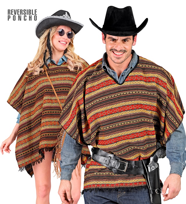 [11974] "PONCHO RÉVERSIBLE" 100 x 75 cm