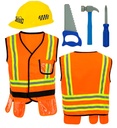 "CONSTRUCTEUR" (veste, casque, scie, marteau, tournevis)