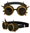 "LUNETTES STEAMPUNK À POINTES DORÉES ANTIQUE"