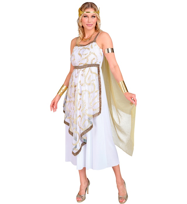 "DEESSE GRECQUE" (robe avec drap épaule, couronne de laurier)