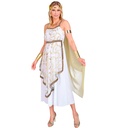 "DEESSE GRECQUE" (robe avec drap épaule, couronne de laurier)