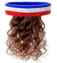 "BANDEAU BLEU-BLANC-ROUGE AVEC CHEVEUX"