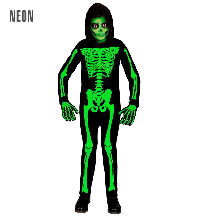 "SQUELETTE VERT" (costume avec capuche)
