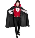 "VAMPIRE" (gilet, ceinture, noeud papillon, collier avec médaillon, gants, cape)
