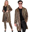 "MANTEAU PARTY FASHION" (manteau à paillettes animalier léopard)