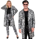 "MANTEAU PARTY FASHION" (manteau à paillettes animalier zèbre)