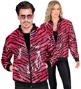 "BOMBER PARTY FASHION" (bomber à paillettes animalier rose)