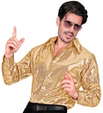 "CHEMISE PARTY FASHION" (chemise à paillettes or)