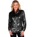 "CHEMISE PARTY FASHION" (chemise à paillettes noire)
