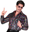 "CHEMISE PARTY FASHION" (chemise à paillettes multicouleur)
