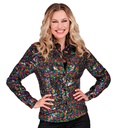 "CHEMISE PARTY FASHION" (chemise à paillettes multicouleur)