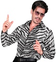 "CHEMISE PARTY FASHION" (chemise à paillettes animalier zèbre)