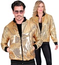 "BOMBER PARTY FASHION" (bomber à paillettes or)